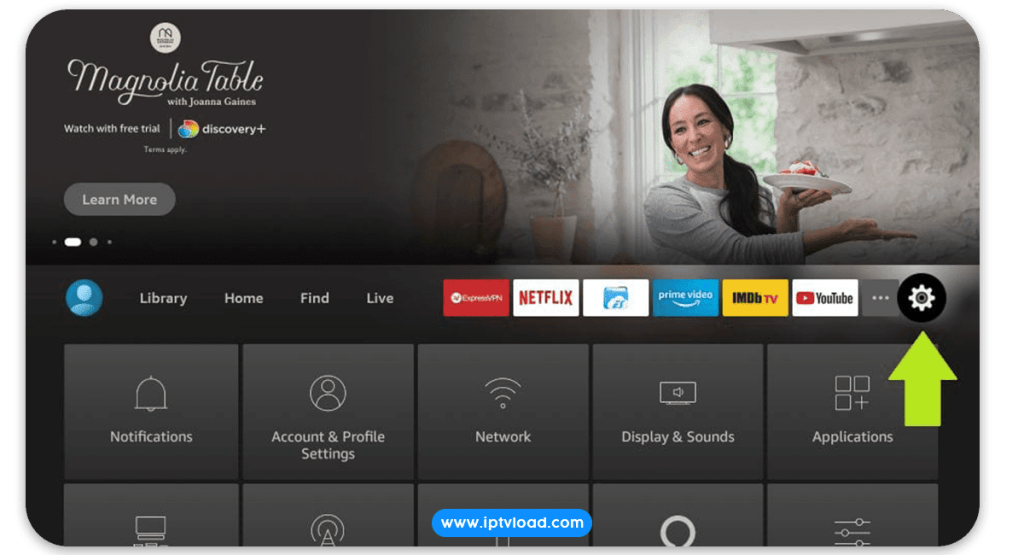 fire tv stick with IPTV