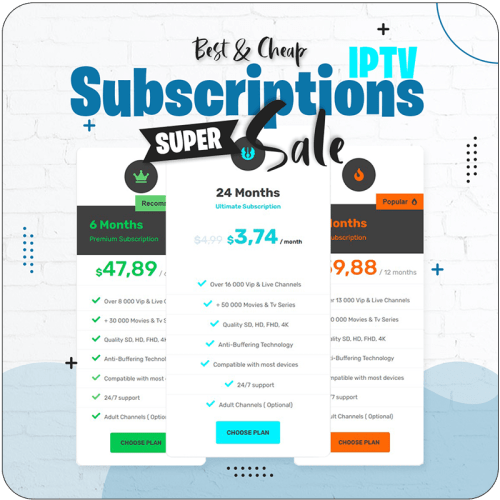IPTV subscription free IPTV trial 24 hours
