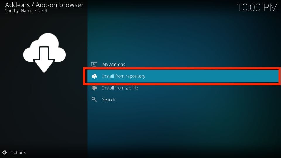 Install IPTV with KODI in IPTVSCOPE