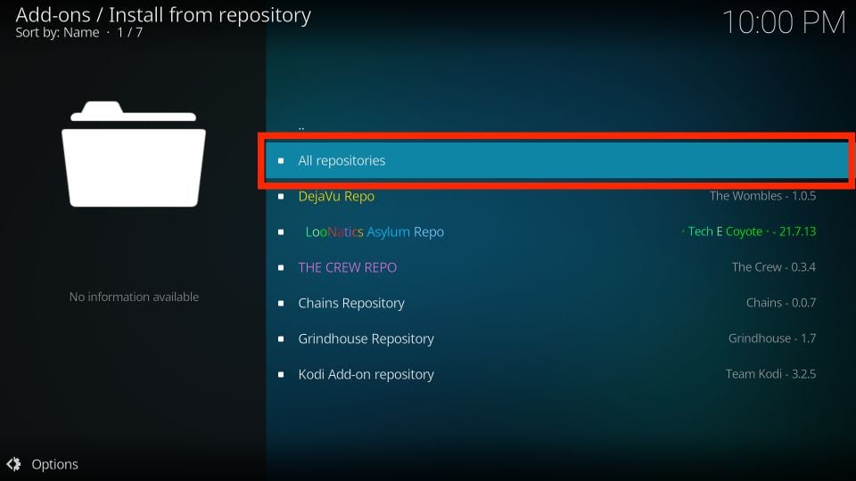 Install IPTV on KODI app