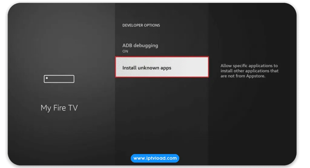 Install IPTV using fire tv stick