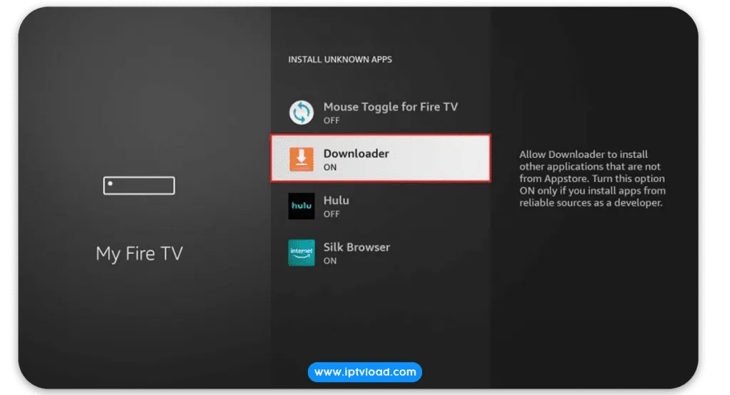 IPTV with downloader app